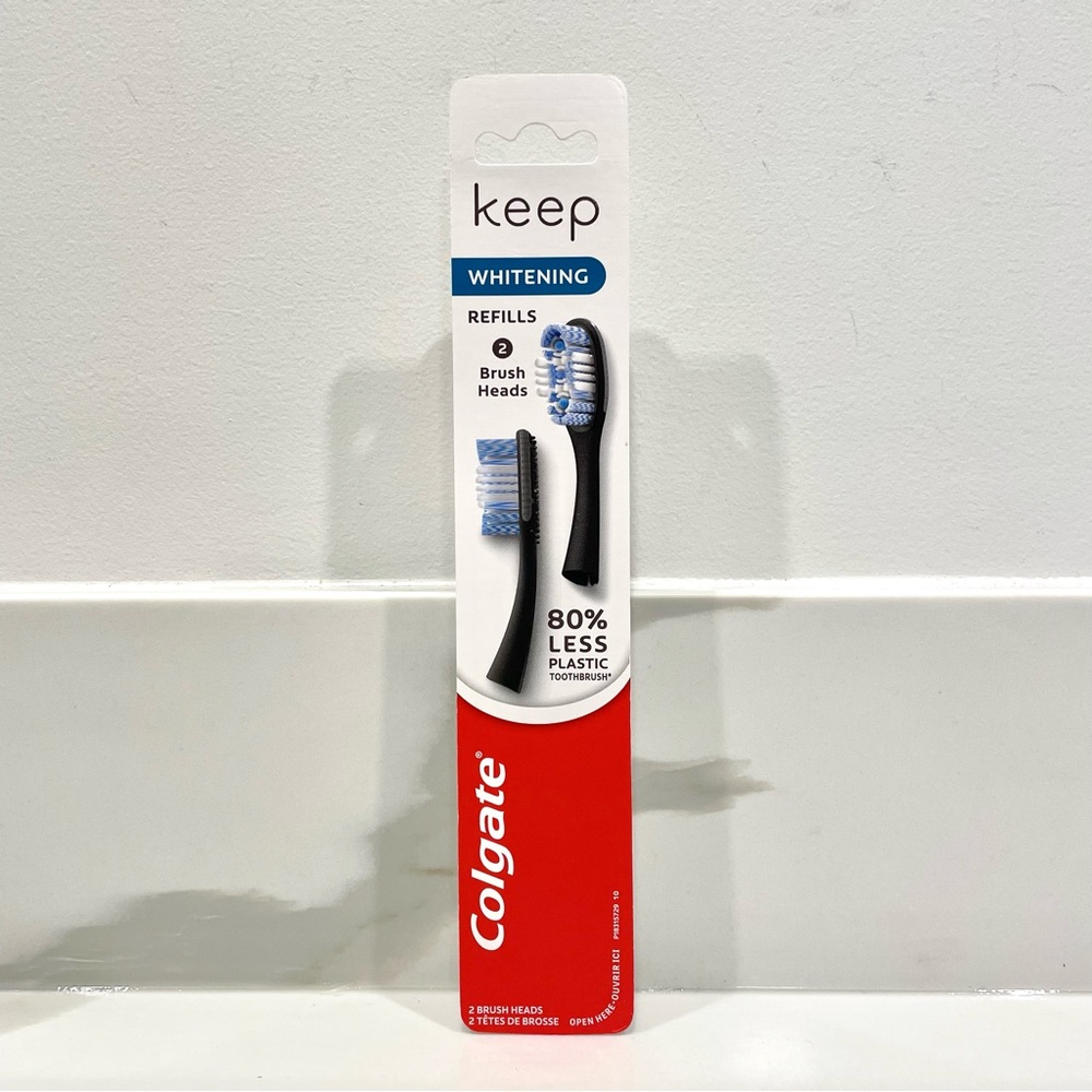 🟠5/$25 NEW Colgate Keep Whitening Toothbrush Replacement Heads Refills